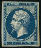 ** N°14B 20c Bleu, Type II - TB - 1853-1860 Napoléon III