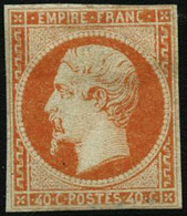 * N°16 40c Orange, Petites Marges - B - 1853-1860 Napoleone III