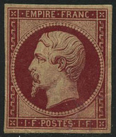 ** N°18d 1F Carmin Réimp - TB - 1853-1860 Napoléon III