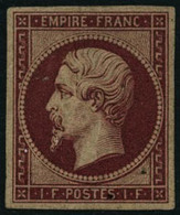 ** N°18d 1F Carmin Réimp - TB - 1853-1860 Napoléon III.
