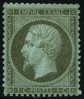 * N°19 1c Olive - TB - 1862 Napoleone III