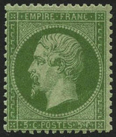* N°20 5c Vert - TB - 1862 Napoléon III.