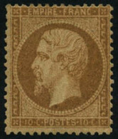 * N°21 10c Bistre, Singné JF Brun - TB - 1862 Napoleone III