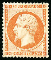** N°23 40c Orange, Pièce De Luxe , Certif - TB - 1862 Napoléon III