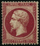 ** N°24 80c Rose, Quasi SC - TB - 1862 Napoleone III