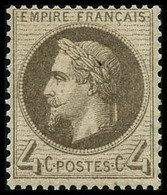 ** N°27 4c Gris - TB - 1863-1870 Napoléon III Con Laureles