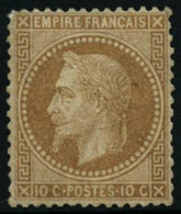 ** N°28B 10c Bistre, Type II - TB - 1863-1870 Napoleone III Con Gli Allori