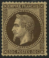 ** N°30b 30c Brun-noir - TB - 1863-1870 Napoléon III Con Laureles