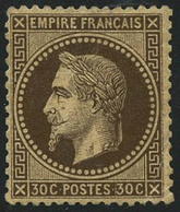 ** N°30b 30c Brun-noir - TB - 1863-1870 Napoléon III Lauré