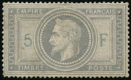 * N°33 5F Empire, Quasi SC, Signé Brun - TB - 1863-1870 Napoléon III Con Laureles