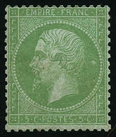 ** N°35 5c Vert Pâle S/bleu - TB - 1863-1870 Napoléon III Con Laureles