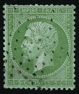 Oblit. N°35 5c Vert Pâle S/bleu - TB - 1863-1870 Napoléon III Lauré