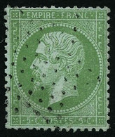 Oblit. N°35 5c Vert Pâle S/bleu - TB - 1863-1870 Napoleon III With Laurels