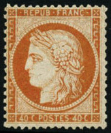 ** N°38 40c Orange - TB - 1870 Beleg Van Parijs