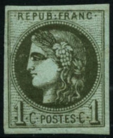 ** N°39C 1c Olive, R3 - TB - 1870 Uitgave Van Bordeaux