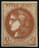 ** N°40B 2c Brun-rouge, R2 - TB - 1870 Emisión De Bordeaux