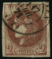 Oblit. N°40Ba 2c Rouge Brique - TB - 1870 Emissione Di Bordeaux