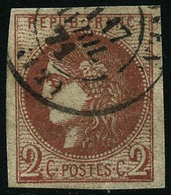 Oblit. N°40Ba 2c Rouge Brique - TB - 1870 Uitgave Van Bordeaux