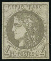 ** N°41B 4c Gris R2 - TB - 1870 Emission De Bordeaux