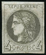 ** N°41Bd 4c Gris Foncé - TB - 1870 Emisión De Bordeaux