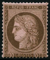 ** N°54 10c Brun S/rose - TB - 1871-1875 Cérès