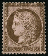 * N°55b 15c Brun S/rose - TB - 1871-1875 Cérès