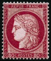 ** N°57 80c Rose, Signé Brun - TB - 1871-1875 Ceres