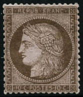 ** N°58 10c Brun S/rose - TB - 1871-1875 Ceres