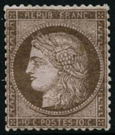 ** N°58 10c Brun S/rose - TB - 1871-1875 Cérès