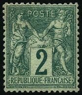 * N°62 2c Vert - TB - 1876-1878 Sage (Type I)