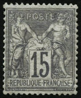 ** N°66 15c Gris - TB - 1876-1878 Sage (Typ I)