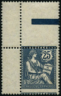 ** N°127 25c Bleu, Variété De Piquage, RARE - TB - Autres & Non Classés