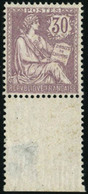 ** N°128b 30c Violet, Impression Recto-verso Très RARE - TB - Autres & Non Classés