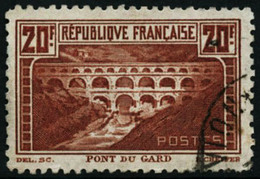 Oblit. N°262B 20F Pont Du Gard, Dent 11 - TB - Altri & Non Classificati