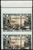 ** N°1114 30F Travaux Publics, Paire Piquage à Cheval - TB - Autres & Non Classés