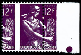 ** N°1116 12F Lilas-rose, Piquage à Cheval - TB - Autres & Non Classés