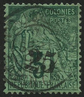 Oblit. N°8 25 Sur 5c Vert, Càd N'Djole Gabon-Congo, RARE - TB - Autres & Non Classés