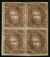 (*) N°113 12c Bistre, Bloc De 4 Essai Double Impression Tête-bêche - TB - Andere & Zonder Classificatie