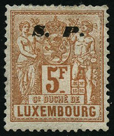 * N°66 5F Jaune-brun, Forte Charnière - B - Andere & Zonder Classificatie