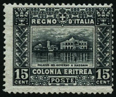 ** N°39A 15c Noir, Dentelé 13 1/2, Gomme Partielle Sinon - TB - Eritrea