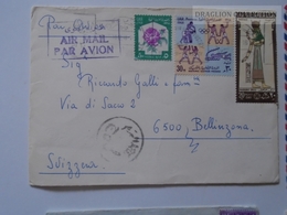 E0092 EGYPT   Cover  1972   Cancel CAIRO  To Bellizona - Brieven En Documenten