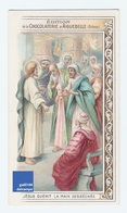 Jolie Chromo Chocolat Aiguebelle Jésus Guérit La Main Desséchée Guérison Christ Prayer Holy Card A5-46 - Aiguebelle