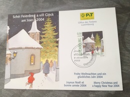 Luxembourg Carte Noël 2003 - Used Stamps