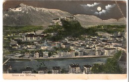 Gruß Aus Salzburg - Bei Nacht Mit Mondschein V. 1907 (3377) - Böckstein