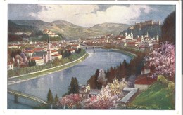 Salzburg - Stadtansicht Mit Fluß V. 1910 (3378) - Böckstein