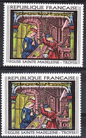 France 1531 Variété Manche Blanc Et Normal Sainte Madeleine Neuf ** TB MNH Sin Charnela - Neufs