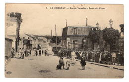 78 YVELINES - LE CHESNAY Rue De Versailles, Sortie Des Ecoles - Le Chesnay
