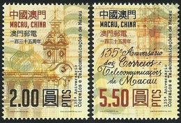 Macau/Macao 2019 The 135th Anniversary Of Macao Post And Telecommunications Stamps 2v MNH - Ongebruikt