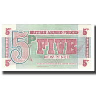 Billet, Grande-Bretagne, 5 New Pence, KM:M44a, NEUF - British Armed Forces & Special Vouchers