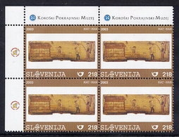 SLOVENIA 2003 Painted Beehive Panel Block Of 4 MNH / **.  Michel 431 - Slovenia